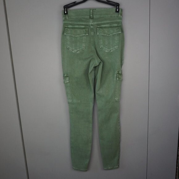 New Spanx Stretch Twill Ankle Cargo Pant in Soft Sage size S - Picture 12 of 16